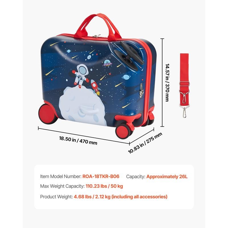 Mala de Viagem Infantil Leve d - Kids Ride On Suitcase Scooter avaliação e preço