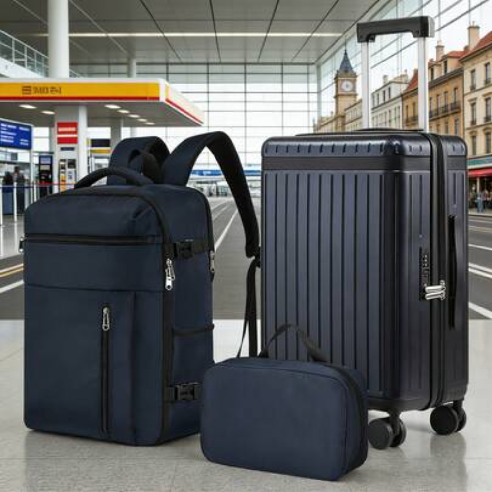Conjunto de 3 Malas de Viagem  - Spinner Wheel Rolling Suitcase 20 Inch avaliação e preço
