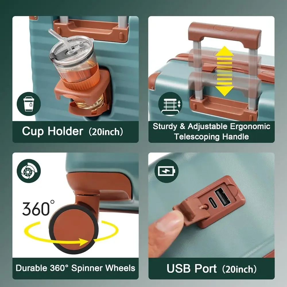 Conjunto de Malas Rígidas Expa - Expandable Hard Shell Luggage Set avaliação e preço