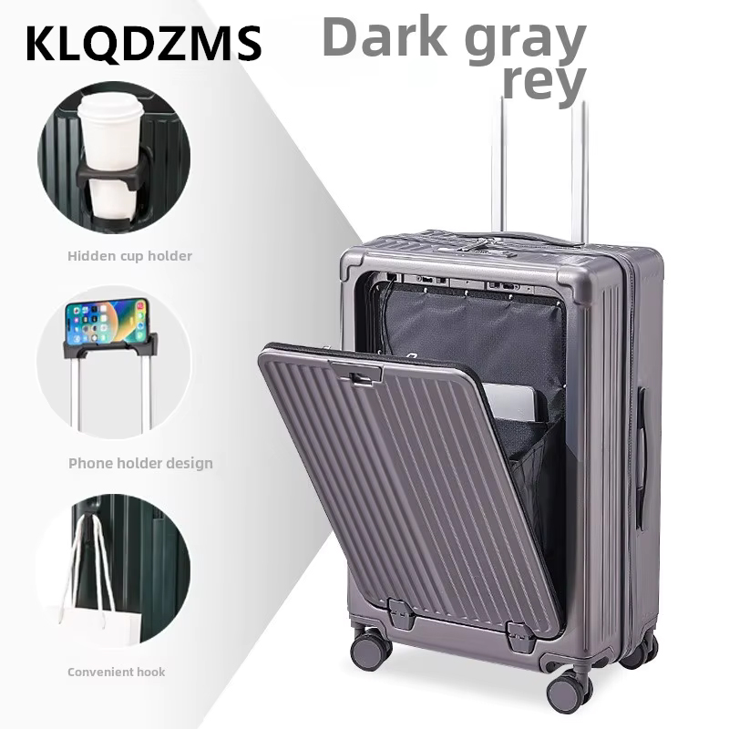 Mala de Laptop KLQDZMS de 20,  - Front Opening Laptop Luggage 24 Inch avaliação e preço