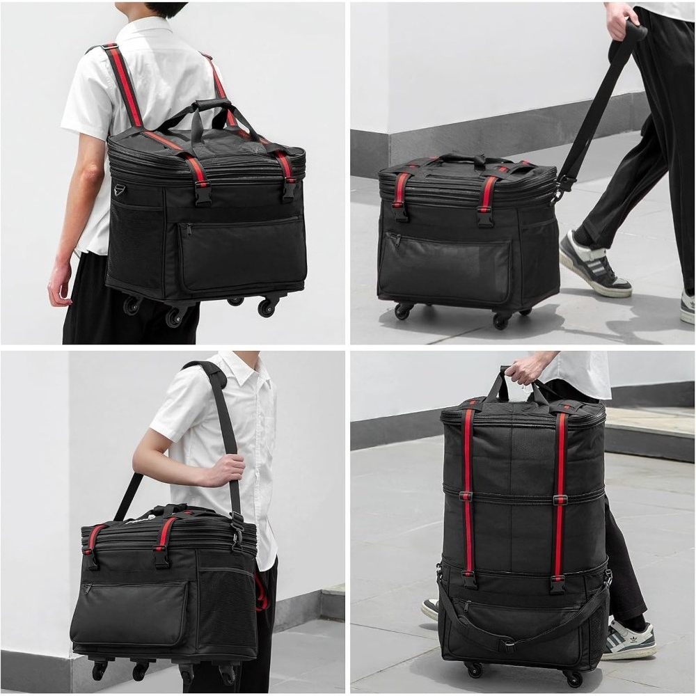 Mala de Viagem Dobrável e Expa - Foldable Rolling Luggage Bag avaliação e preço