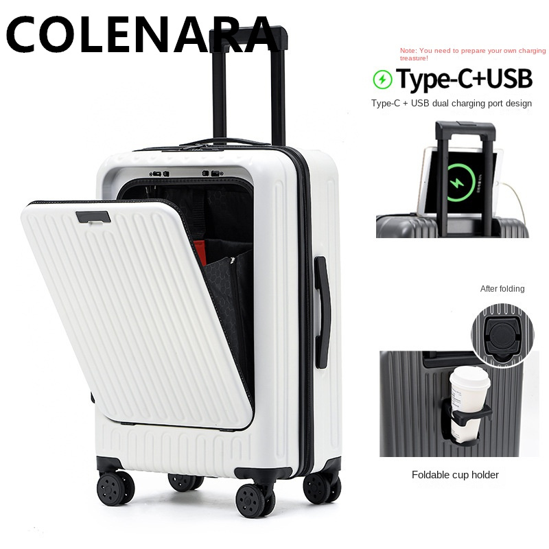 COLENARA Mala de Cabine Multif - Front Opening Laptop Luggage 24 Inch avaliação e preço