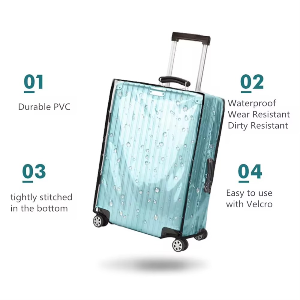 Novo protetor de bagagem de vi - Luggage Protective Cover Transparent avaliação e preço