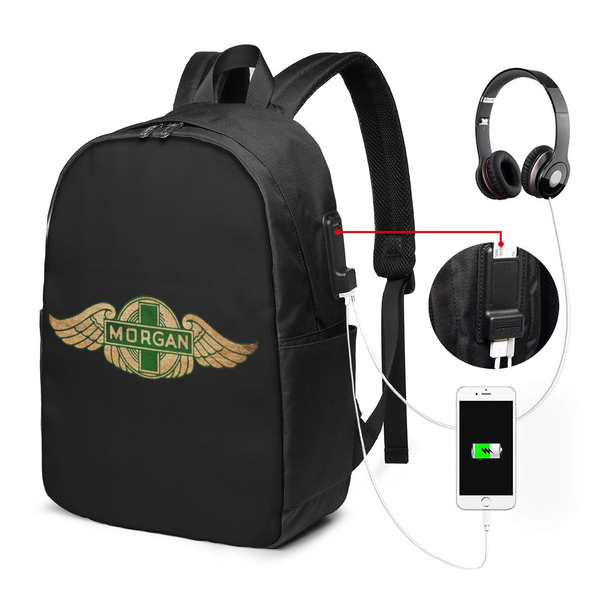Mochila Morgan Motor Car Compa - Travel Bags avaliação e preço