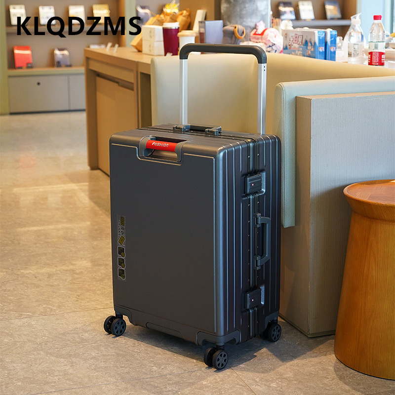 Klqdzms mala de alumínio quadr - Aluminum Frame Carry On Luggage avaliação e preço