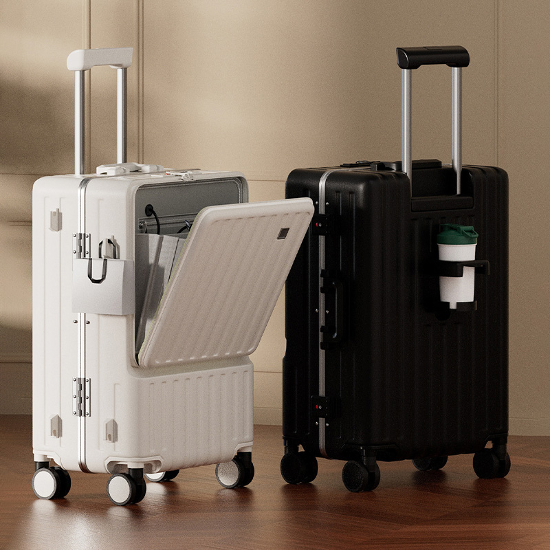 Bagagem multifuncional de aber - Aluminum Frame Carry On Luggage avaliação e preço