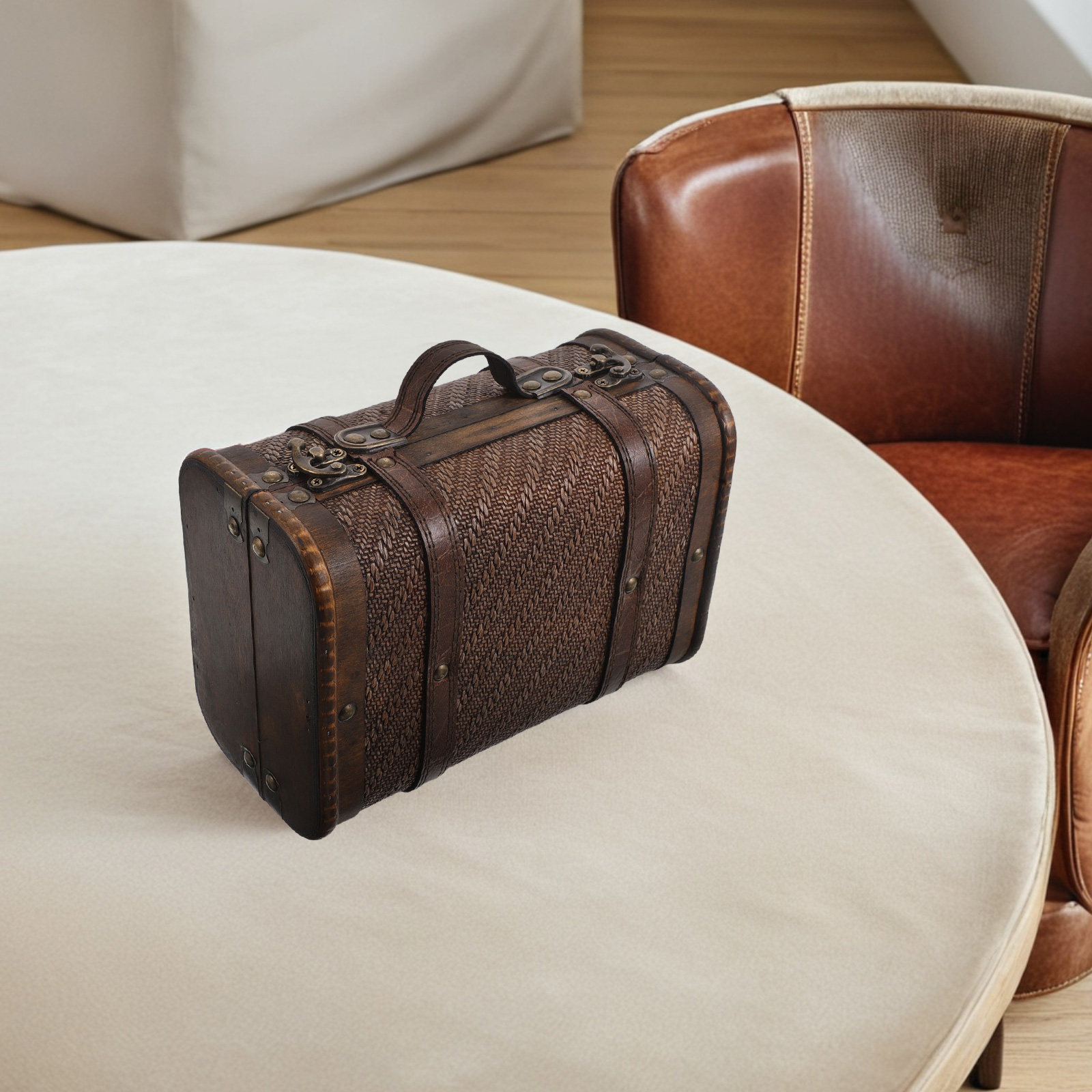 Caixa de Armazenamento de Made - Retro Vintage Trunk Suitcase avaliação e preço