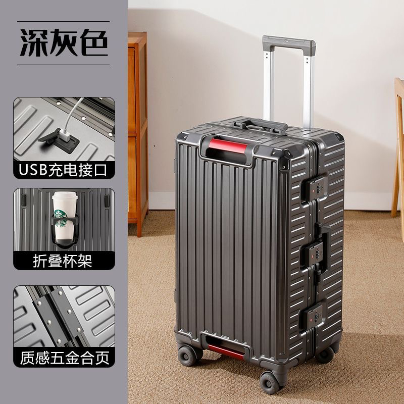 Mala de Viagem Grande com Estr - Aluminum Frame Carry On Luggage avaliação e preço