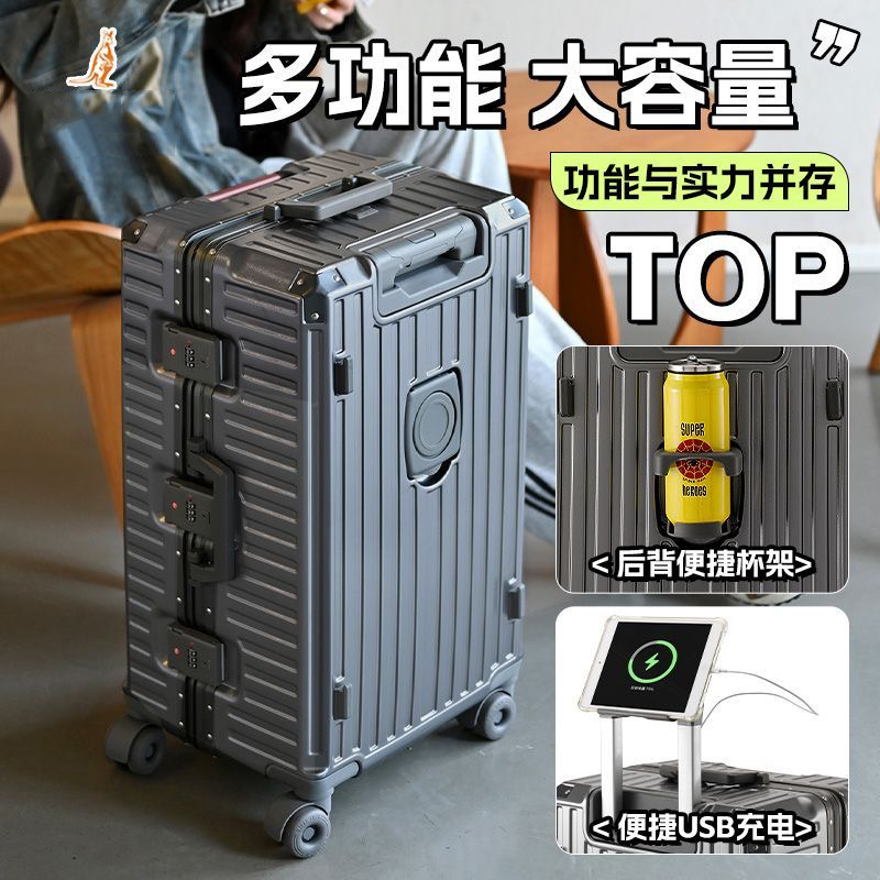 Mala de Viagem Grande com Estr - Aluminum Frame Carry On Luggage avaliação e preço