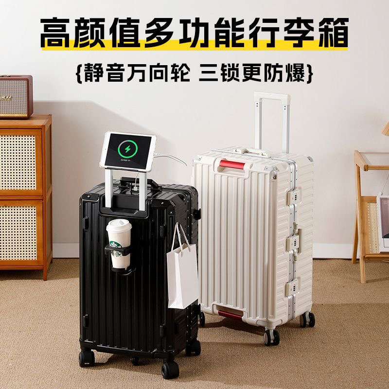 Mala de Viagem Grande com Estr - Aluminum Frame Carry On Luggage avaliação e preço