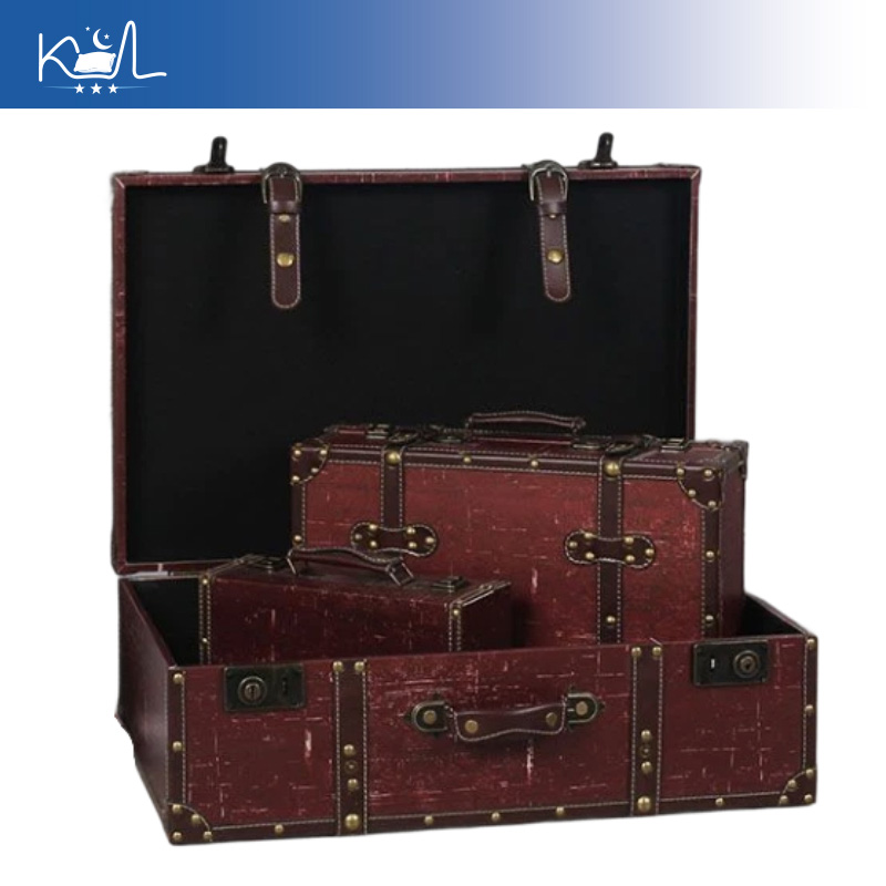 Caixa de Armazenamento Decorat - Retro Vintage Trunk Suitcase avaliação e preço
