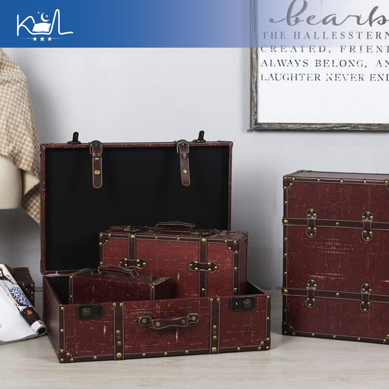 Caixa de Armazenamento Decorat - Retro Vintage Trunk Suitcase avaliação e preço