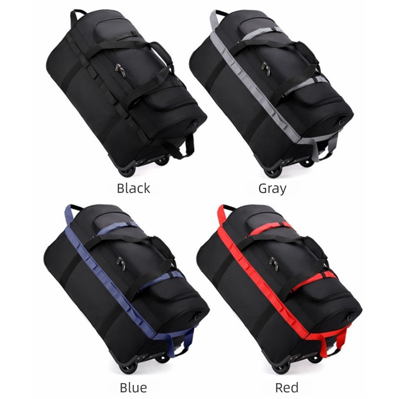 Bolsa de lona com rodas para s - Foldable Rolling Luggage Bag avaliação e preço