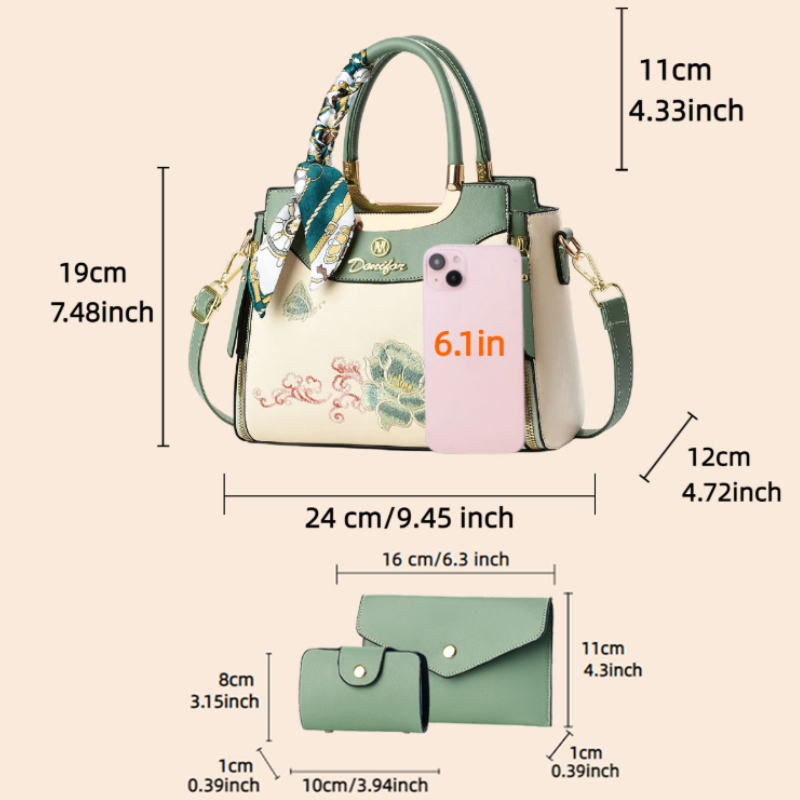 Conjunto de bolsas bordadas de - Wallets avaliação e preço
