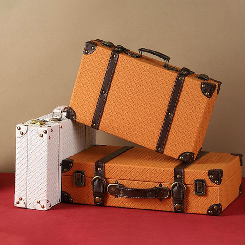 Mala de madeira vintage multif - Retro Vintage Trunk Suitcase avaliação e preço