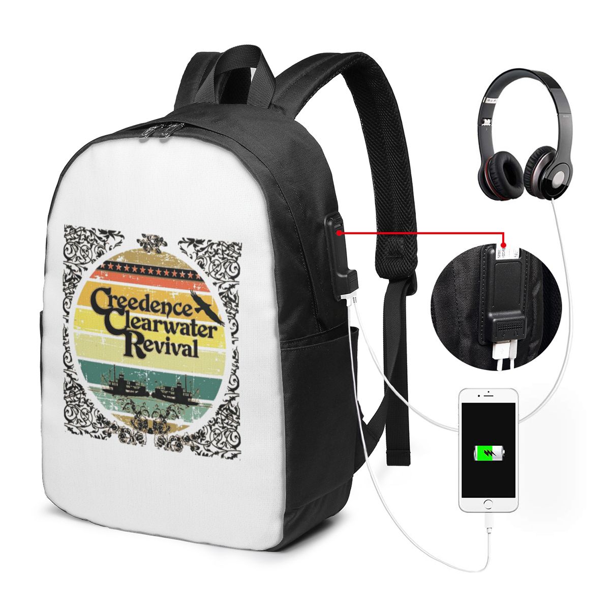 Mochila Creedence Clearwater R - Travel Bags avaliação e preço