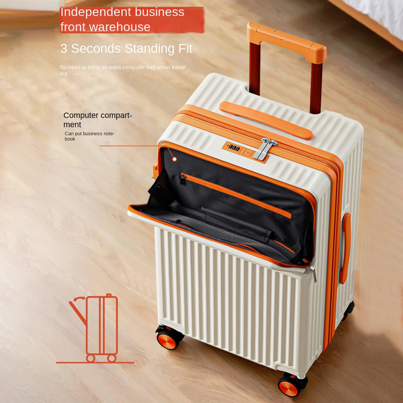 Elegante mala de viagem de 20  - Front Opening Laptop Luggage 24 Inch avaliação e preço