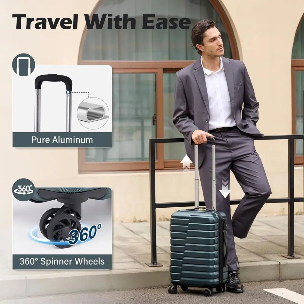Conjunto de Malas Rígidas com  - Expandable Hard Shell Luggage Set avaliação e preço