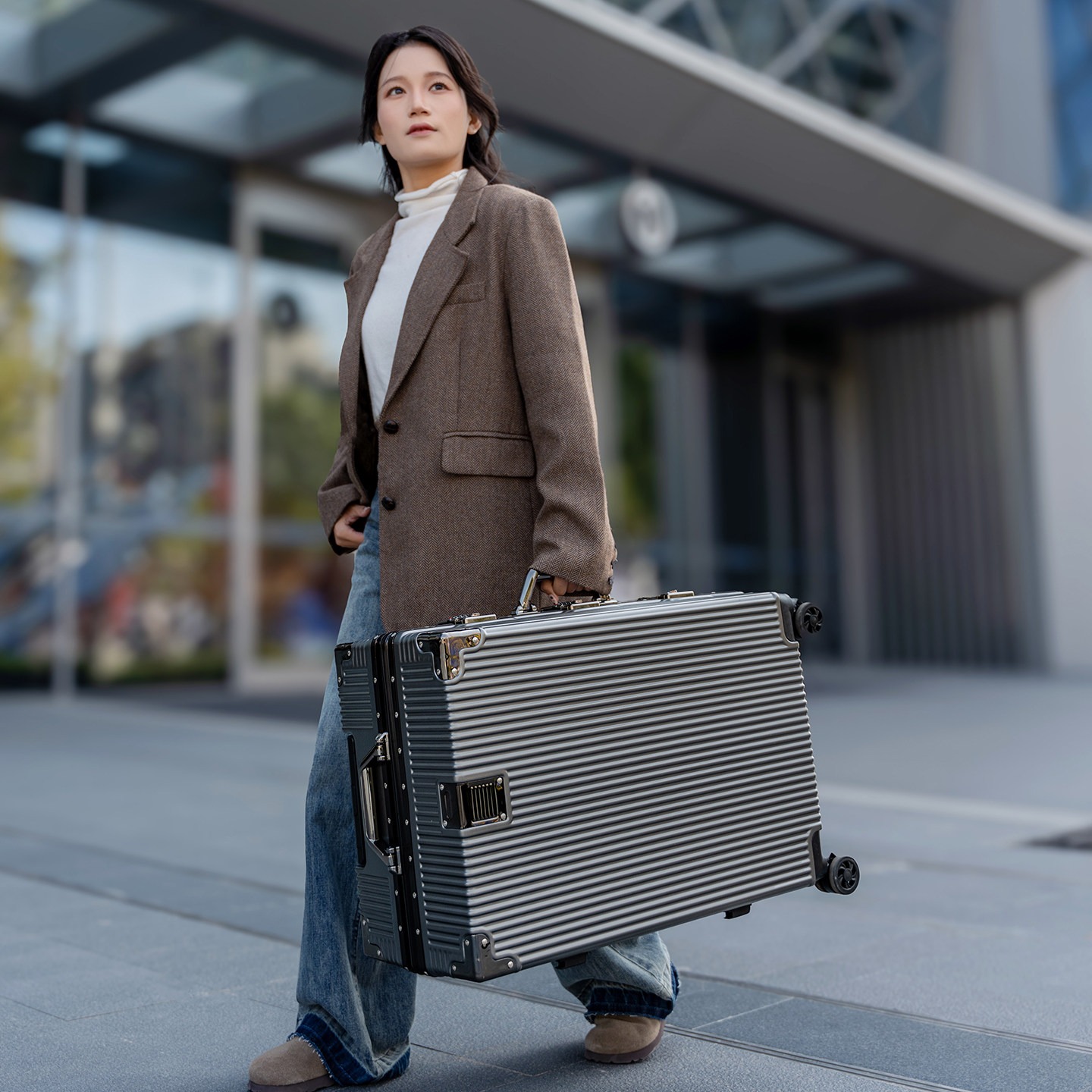 【Oferta imperdível】mala com es - Aluminum Frame Carry On Luggage avaliação e preço