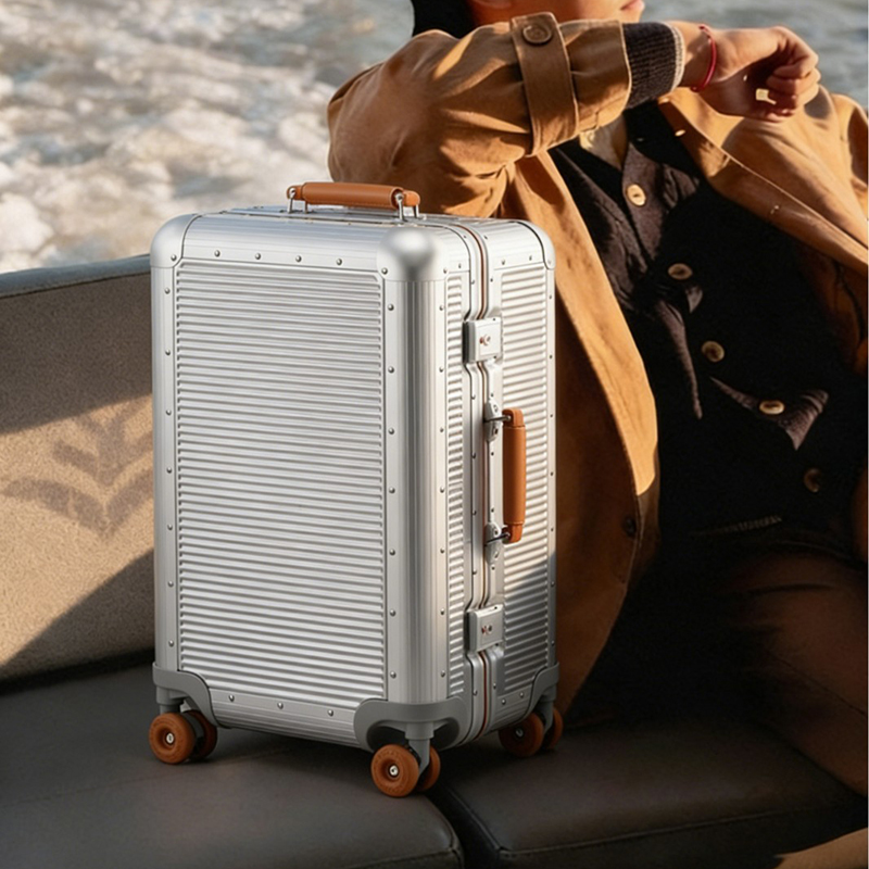 Mala de viagem grande com estr - Aluminum Frame Carry On Luggage avaliação e preço