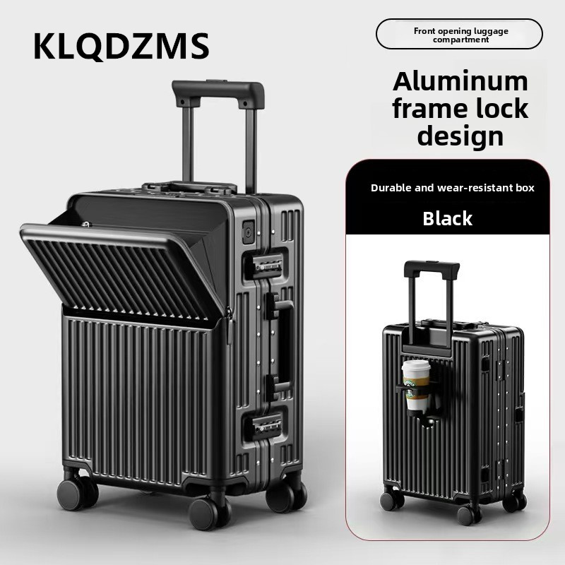 Mala Multifuncional KLQDZMS co - Front Opening Laptop Luggage 24 Inch avaliação e preço