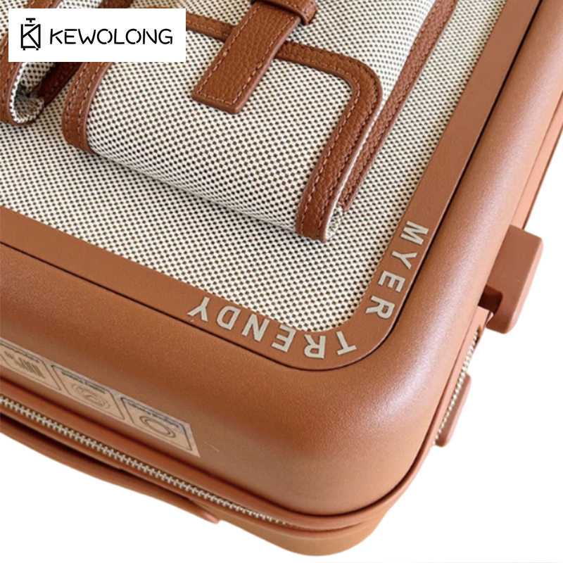 Mala de Viagem Vintage de Lona - Spinner Wheel Rolling Suitcase 20 Inch avaliação e preço